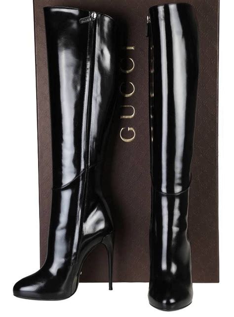 gucci stiletto platform boots|high heel Gucci boots.